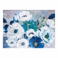 Galleries Blue and White Floral Collection Framed Canvas 160x120cm