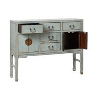 Sansha Console 5 drw 4 door Dove Grey