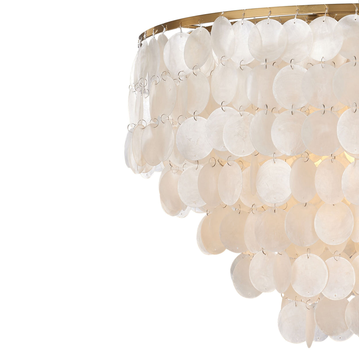 Mirella 6 Light Capiz Chandelier 65x50cm