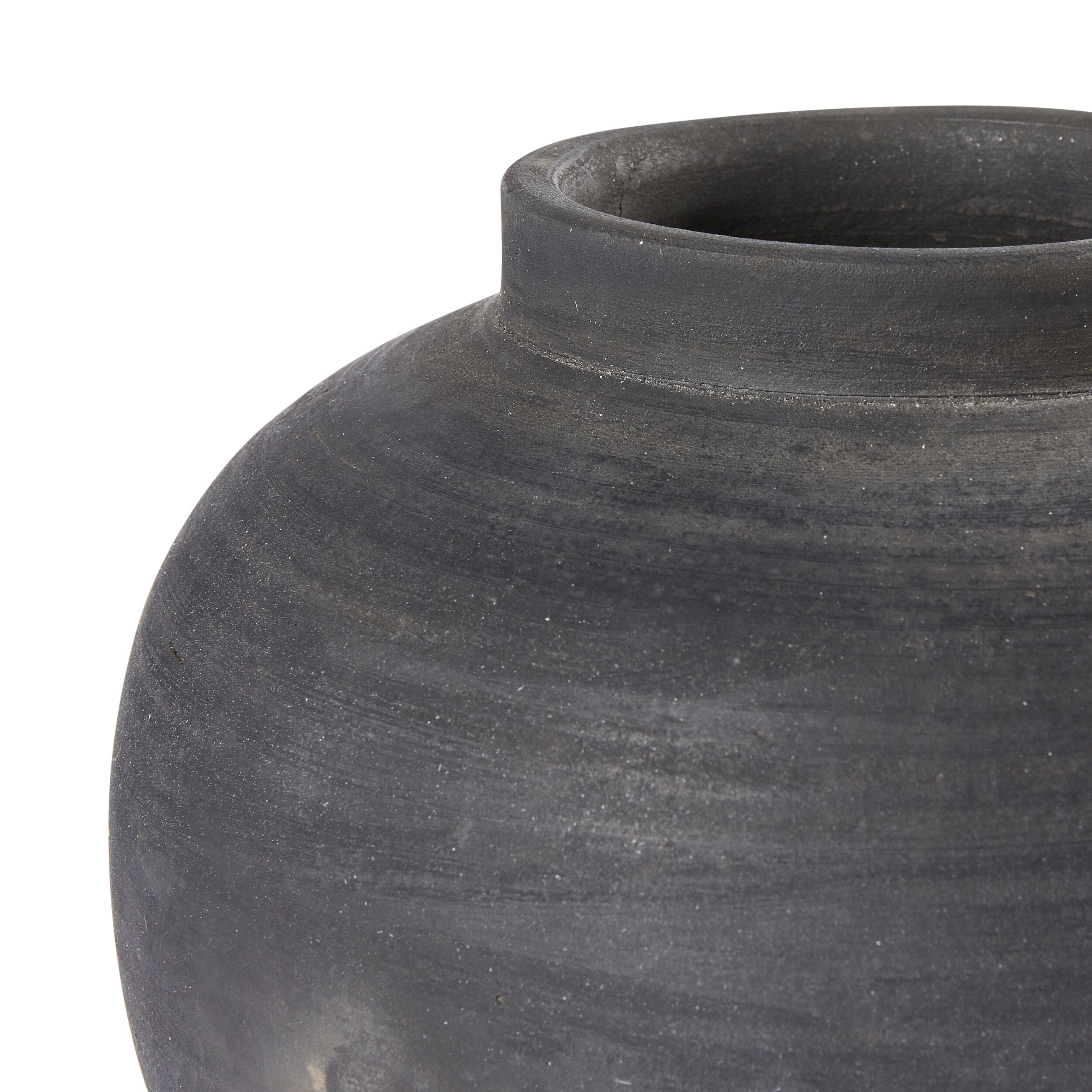 Eros Terracotta Black Pot Small 23x21.5x21.5cm