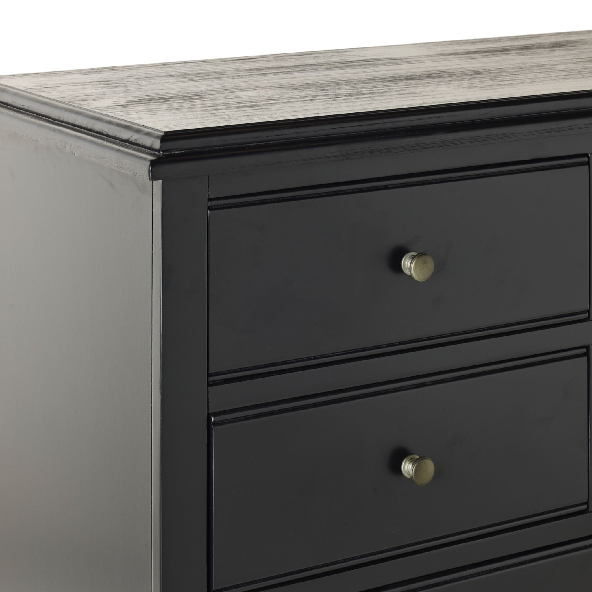 Clover 6 Drawer Chest Black