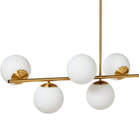 Kempsey Satin Brass 7 Ball Pendant 72x100cm