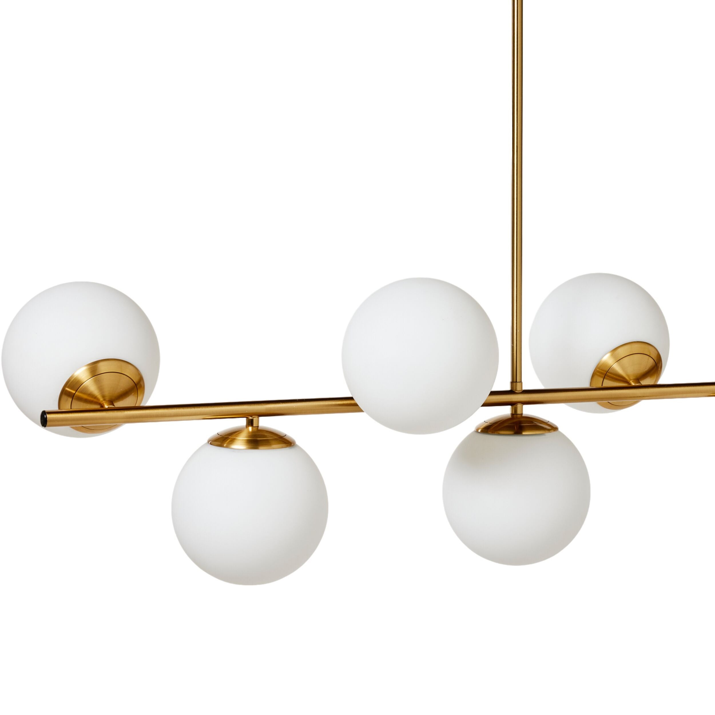 Kempsey Satin Brass 7 Ball Pendant 72x100cm