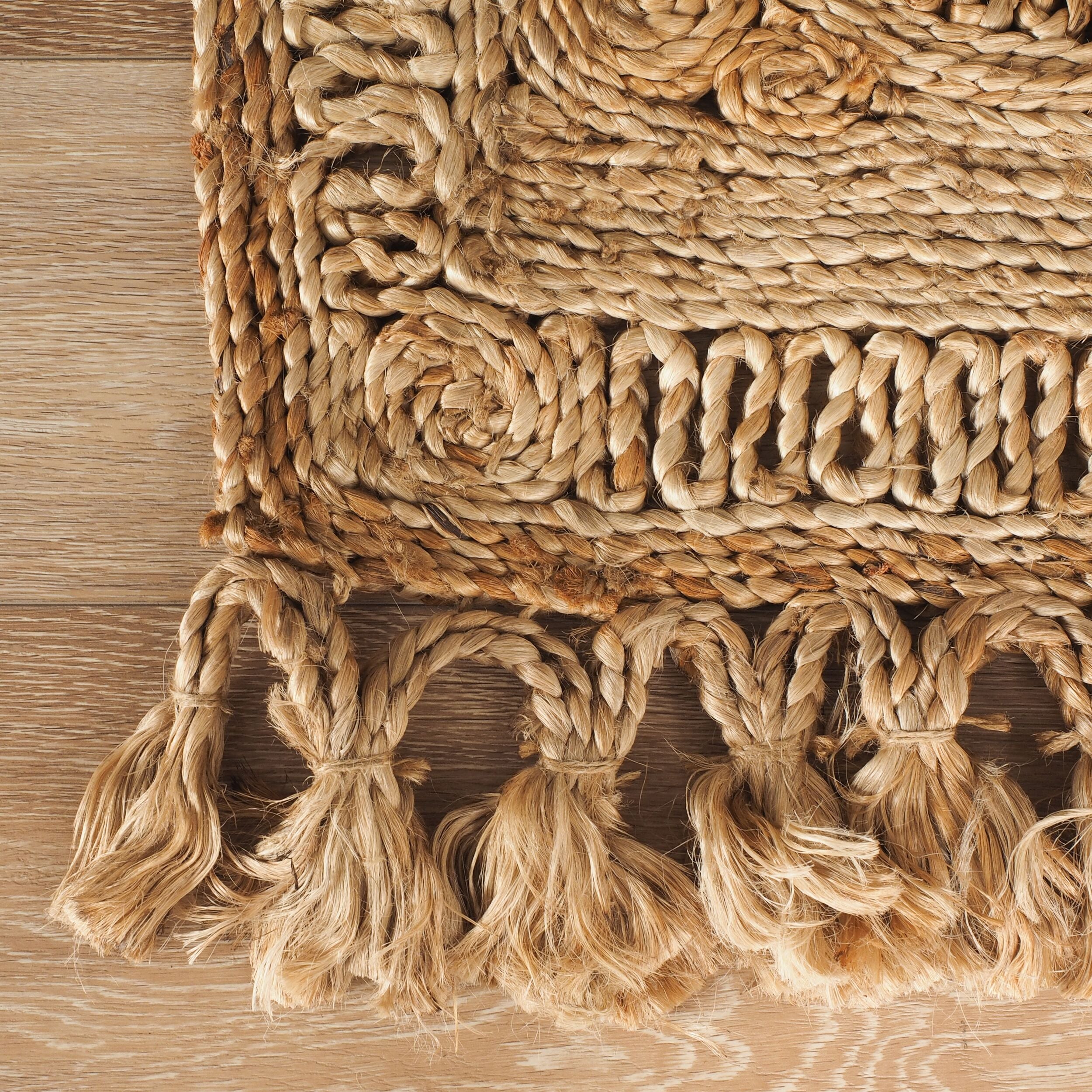 Cochin Circular Natural Hand Stitched Rug 150x80cm – Early Settler AU