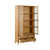 Marlie Elm Display Cabinet