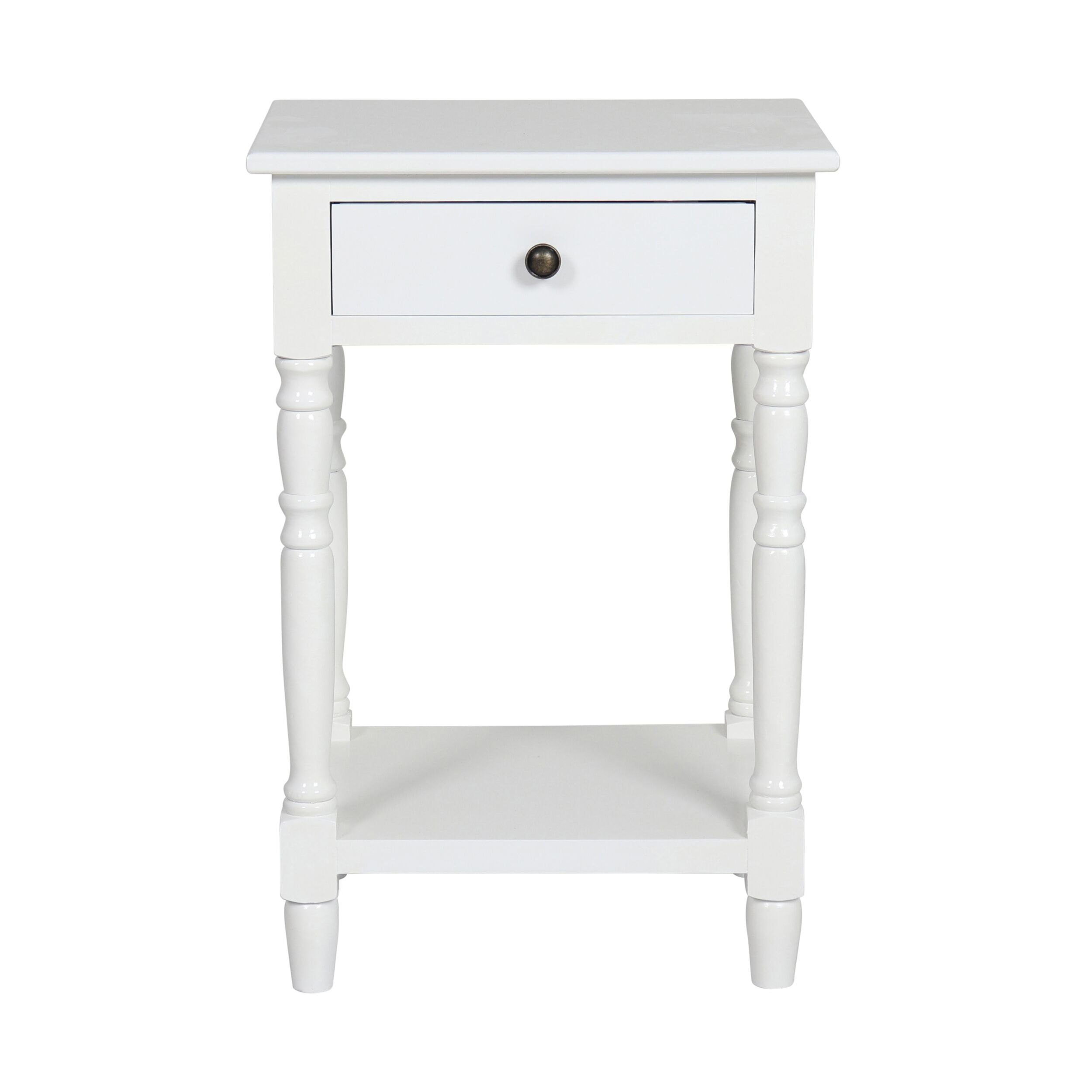 Valentine Bedside Table White - Image 1