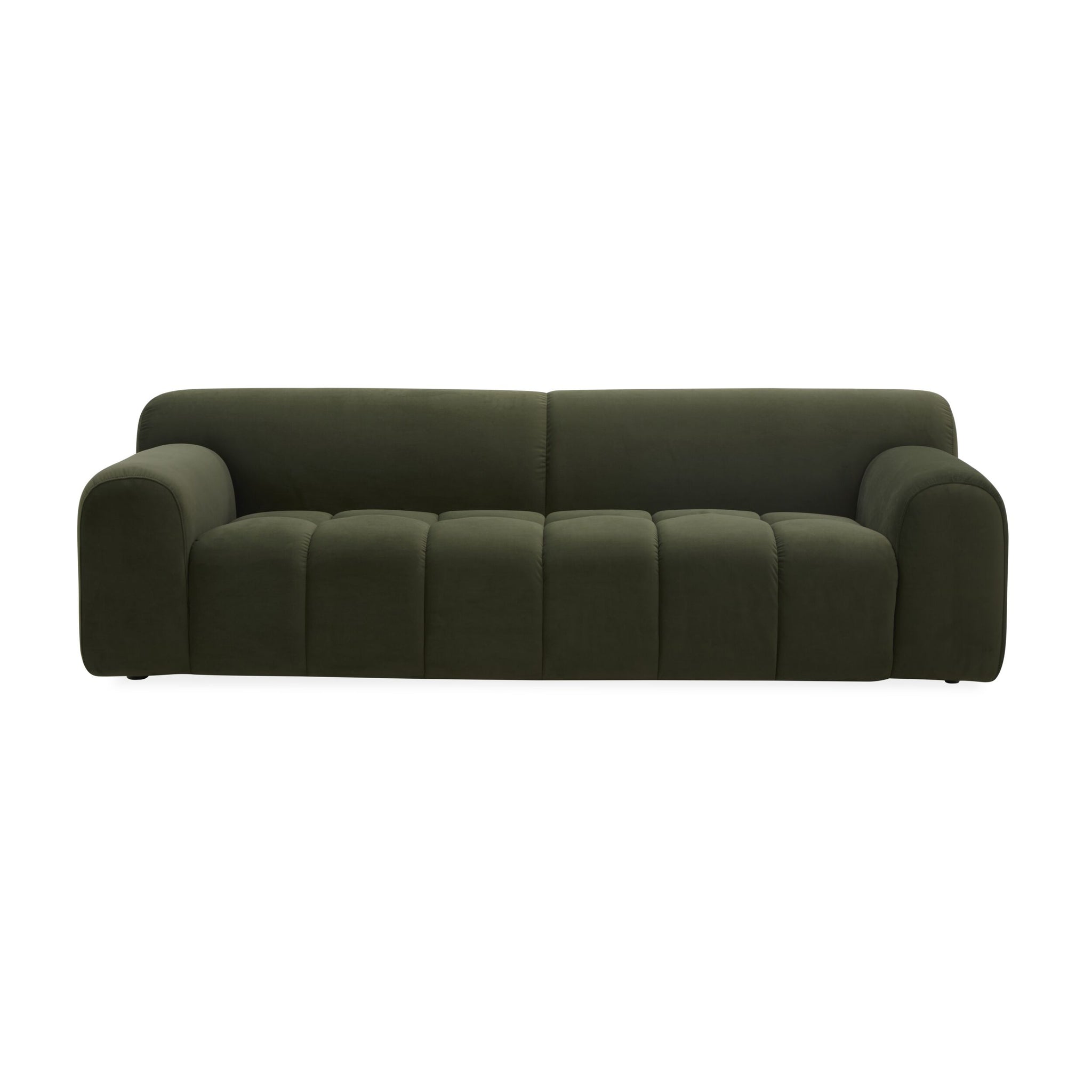 Alexis 2.5 Seater Velvet Sofa Eucalyptus