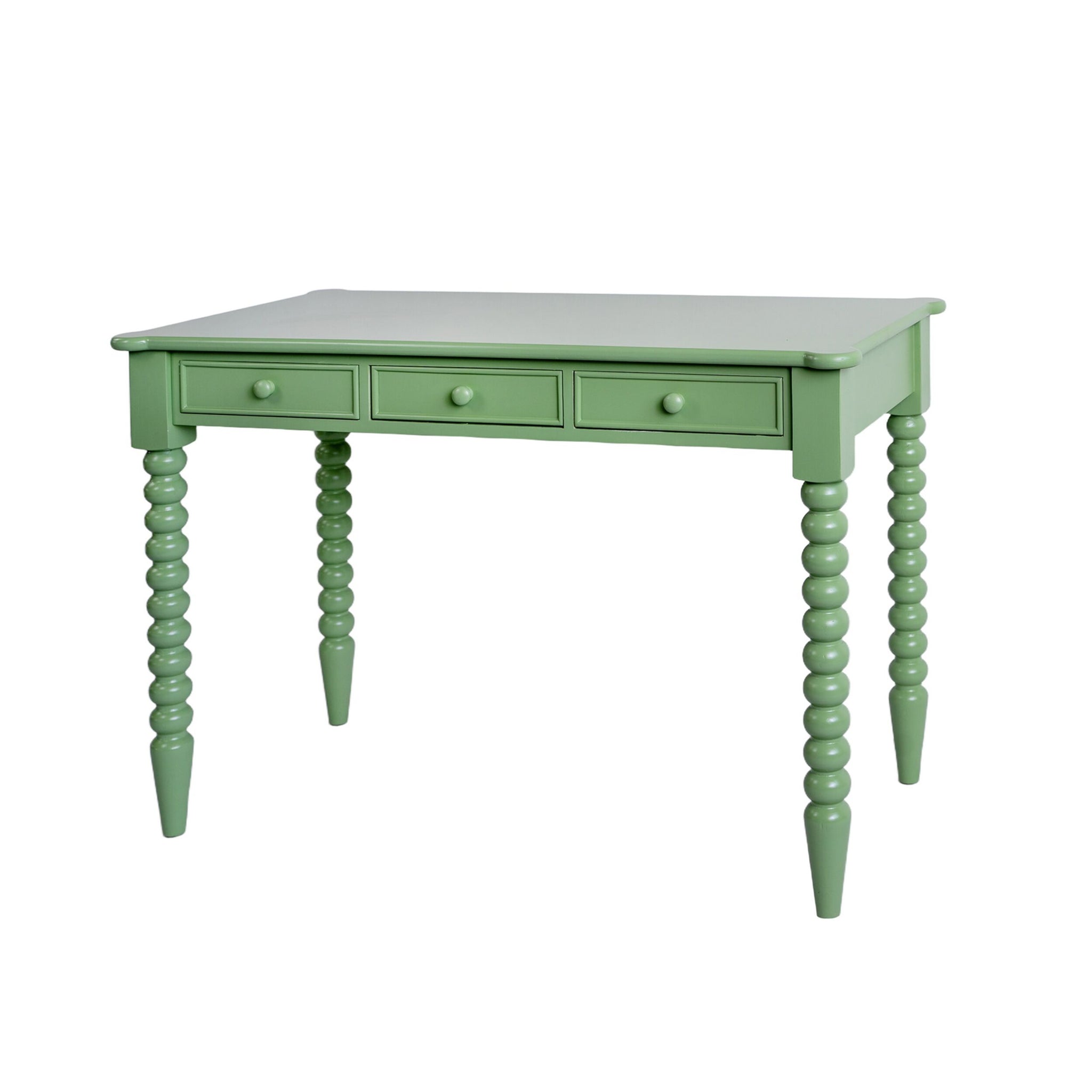 Maisie 3 Drawer Desk Green