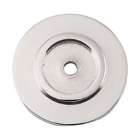 6539 Backplate For Domed Cupboard Knob Polished Nickel D25mm