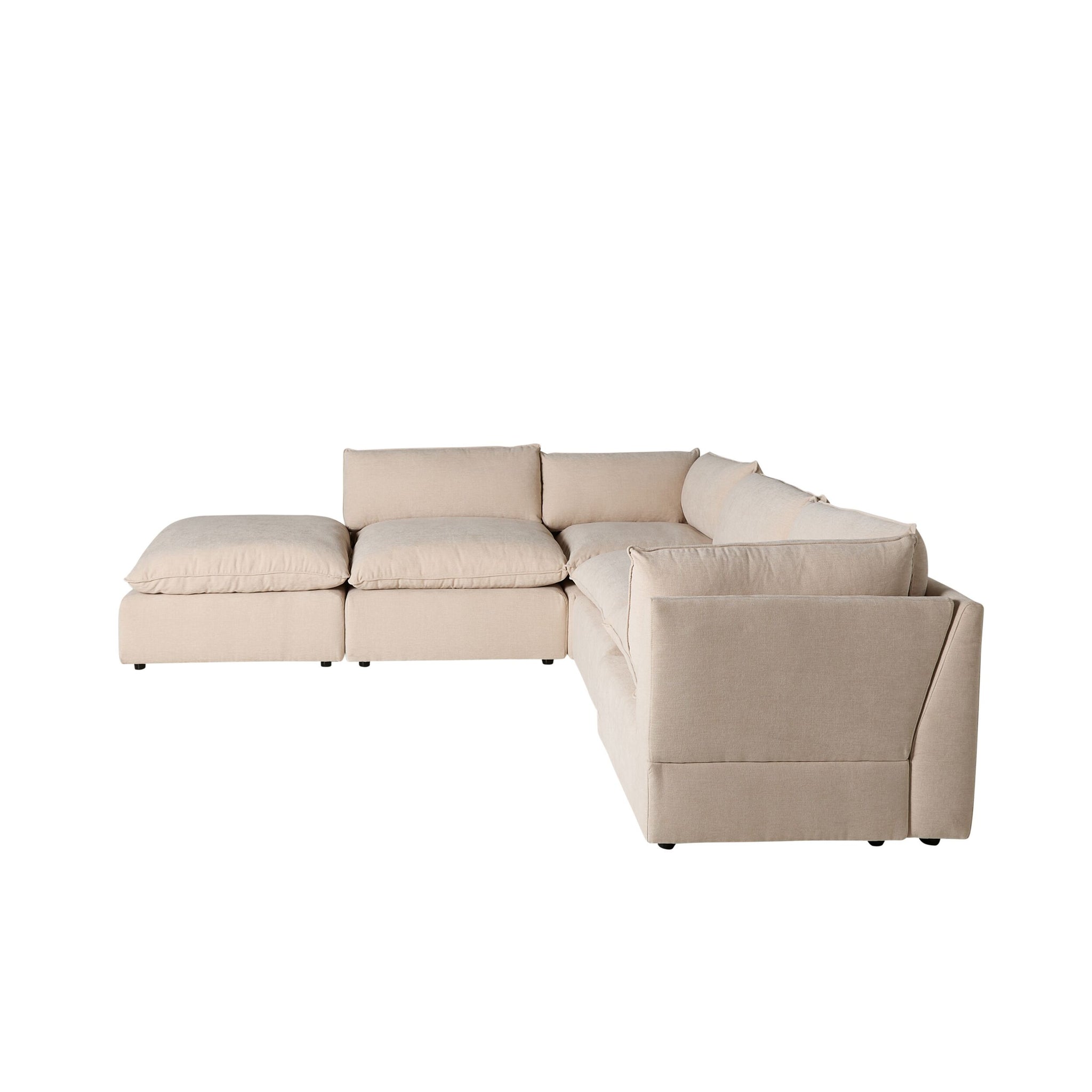 Sora Corner Sofa Ivory