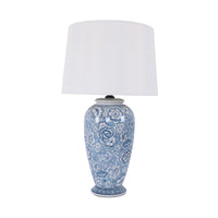 Rose Bush Ceramic Jar Table Lamp 67cm