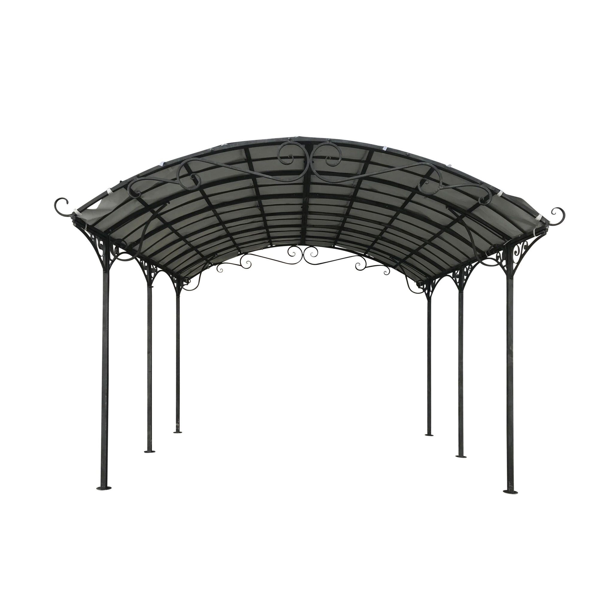 Tivoli Gazebo Antique Grey with Light Grey Canopy