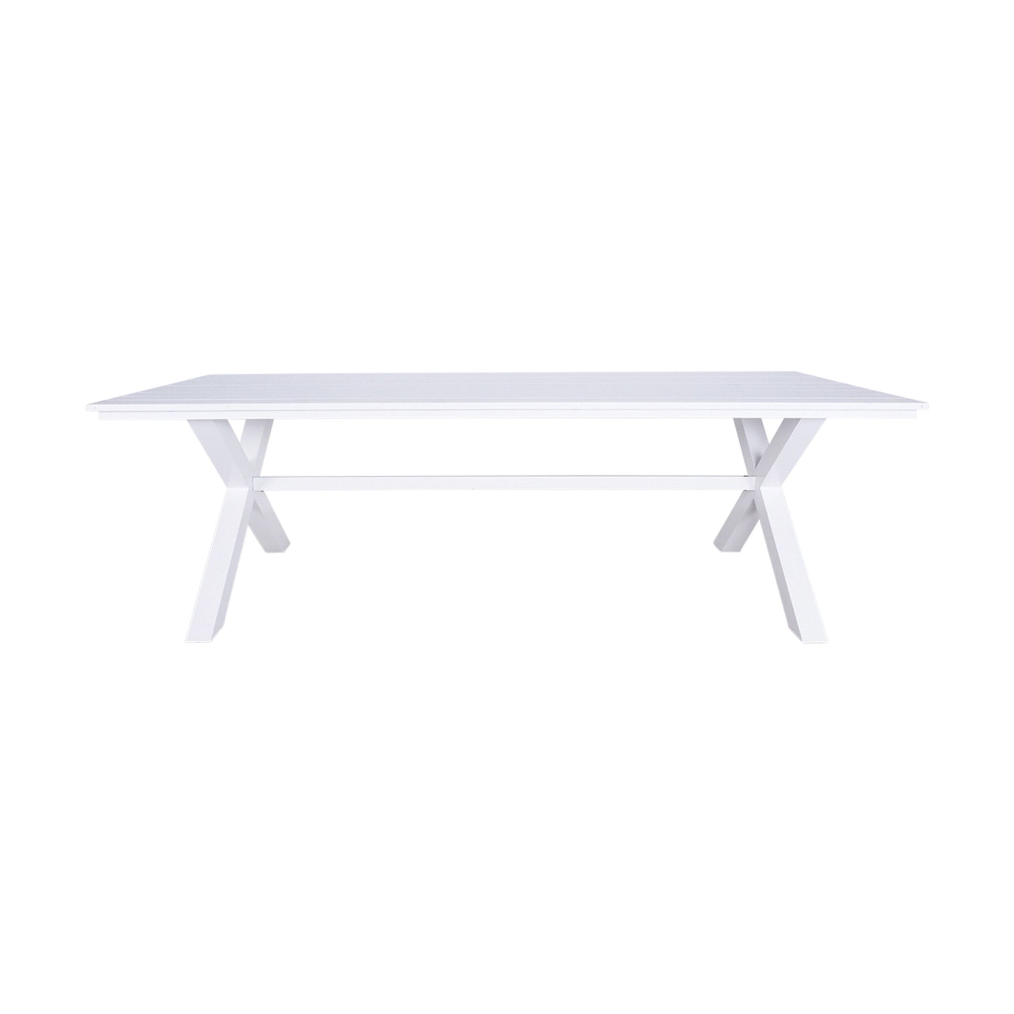 Blake Aluminium Dining Table 240cm White