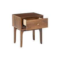 Vincent 1 Drawer Bedside Table Walnut