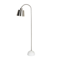 Clio Chrome Marble Floor Lamp 142cm