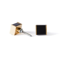 Dax Noir Cube Knob with Trim 2.9cm