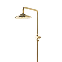 Malvern Shower Rail Brushed Brass