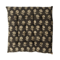 Sorella Black Sunflower Seat Cushion 40x40cm
