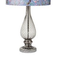 Seymour Swirl Glass Table Lamp Smoke 67x37cm