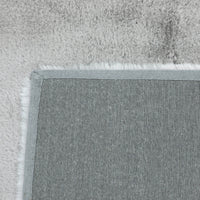 Faux Rabbit Fur Rug Soft Grey 150x240cm