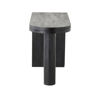 Harrie L Shape Rotating Desk Black