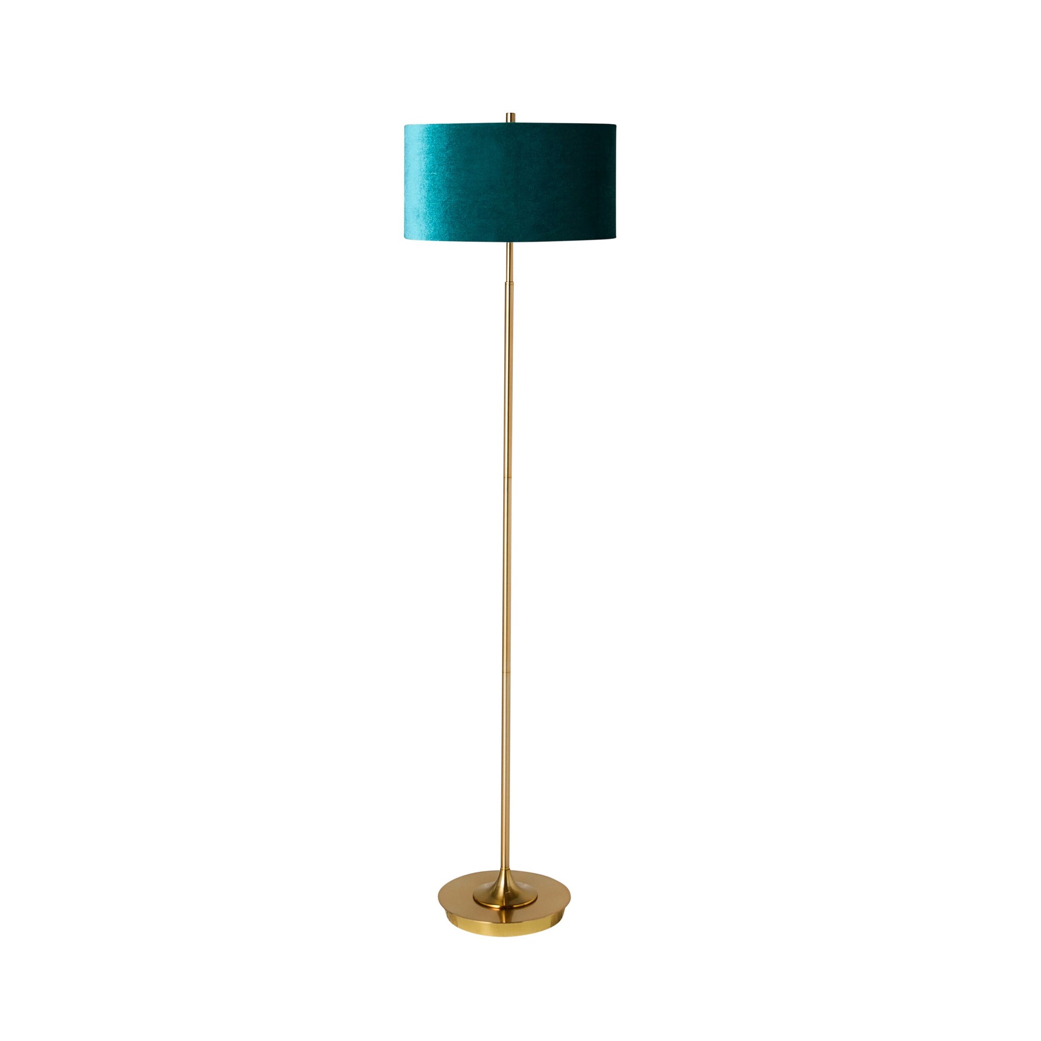 Reid Velvet Green Floor Lamp 157.5cm