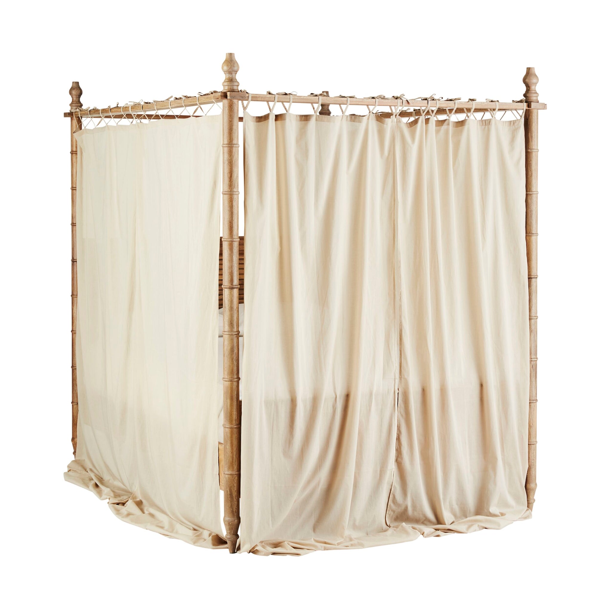 Hampton Mango Wood Queen Canopy Bed