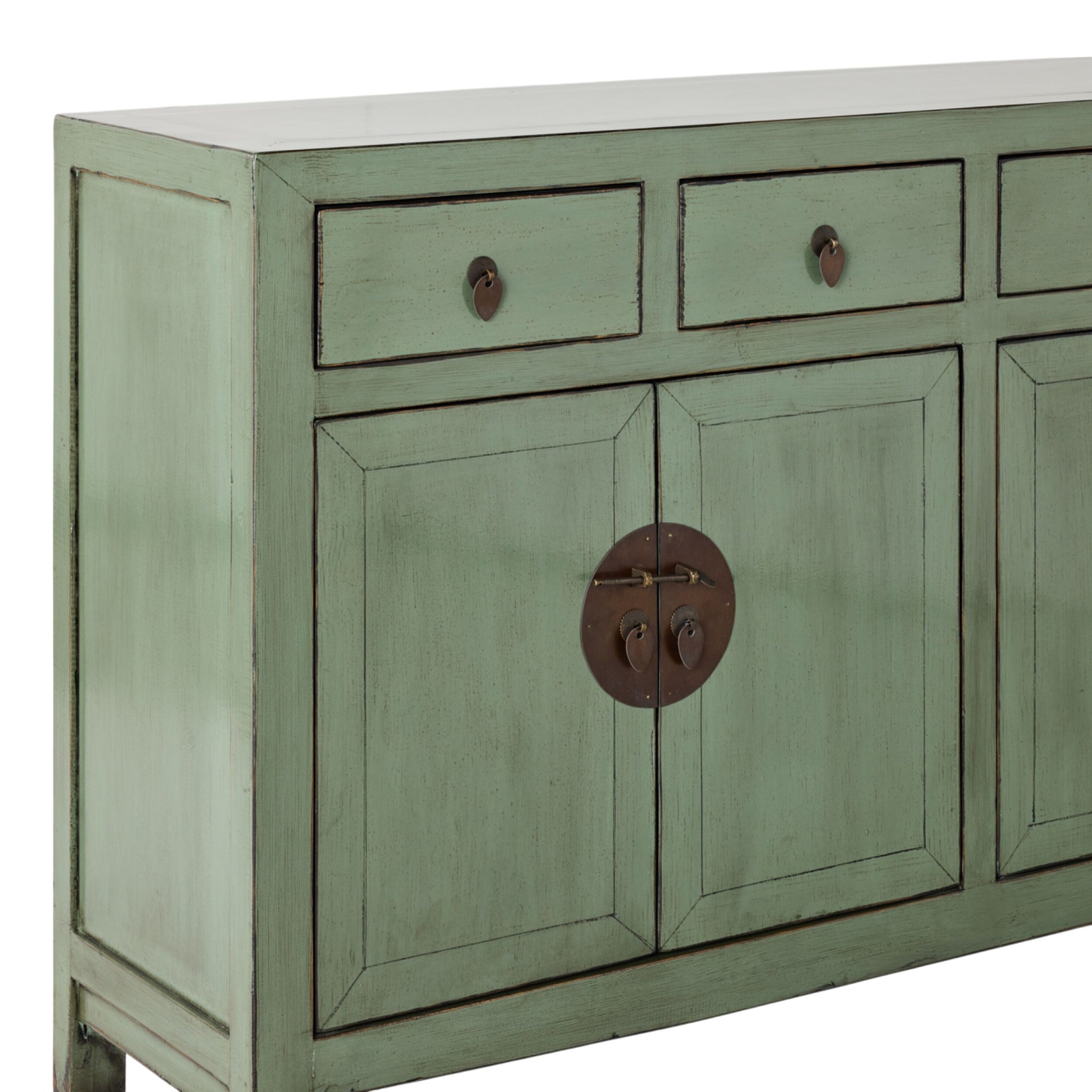 Sansha 4 Door & 4 Drawer Sideboard Sage Green