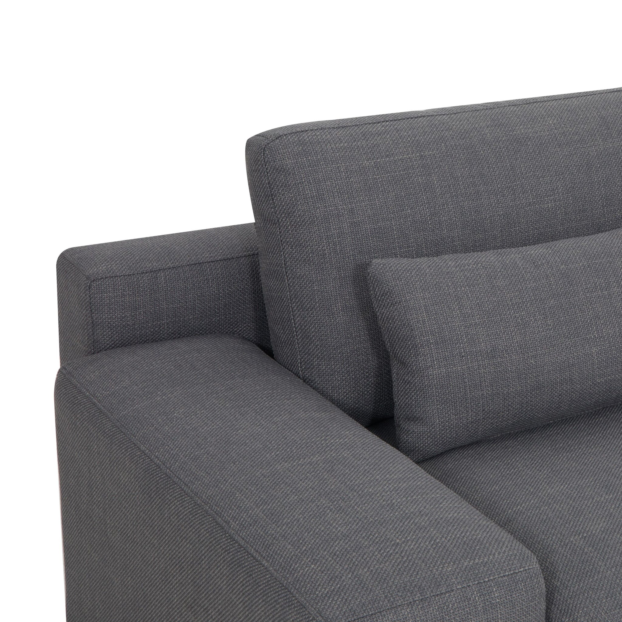 Herron 3 Seater Sofa with RHF Chaise Iron Grey Weave