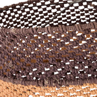 Julio Drum Cotton Rope Pendant Rust 50cm - SHADE ONLY
