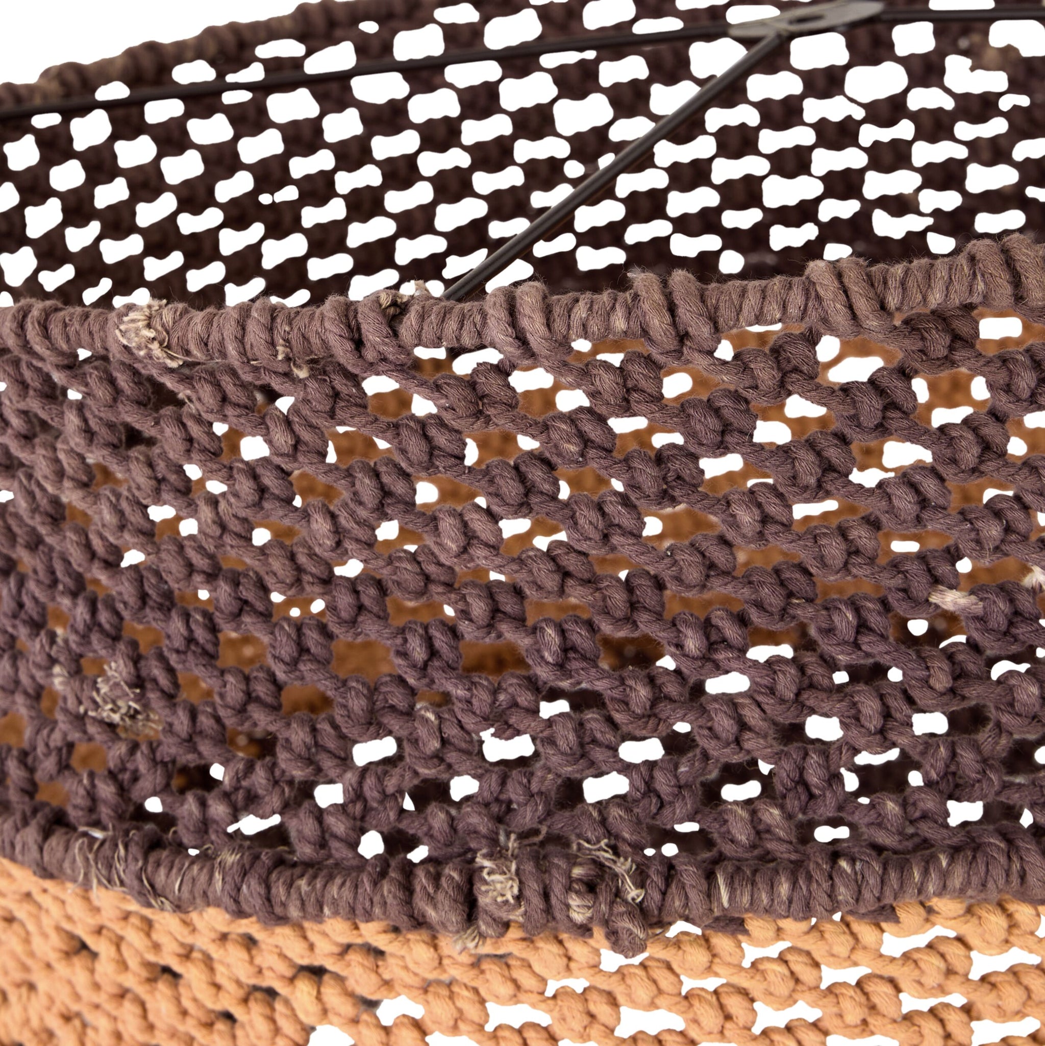 Julio Drum Cotton Rope Pendant Rust 50cm - SHADE ONLY