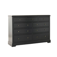 Clover 9 Drawer Chest Black