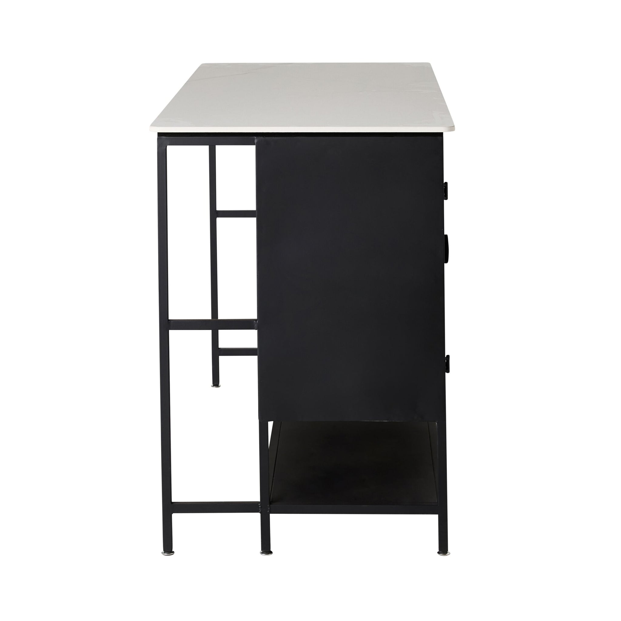 Nero Kitchen Island Bench Black 150cm