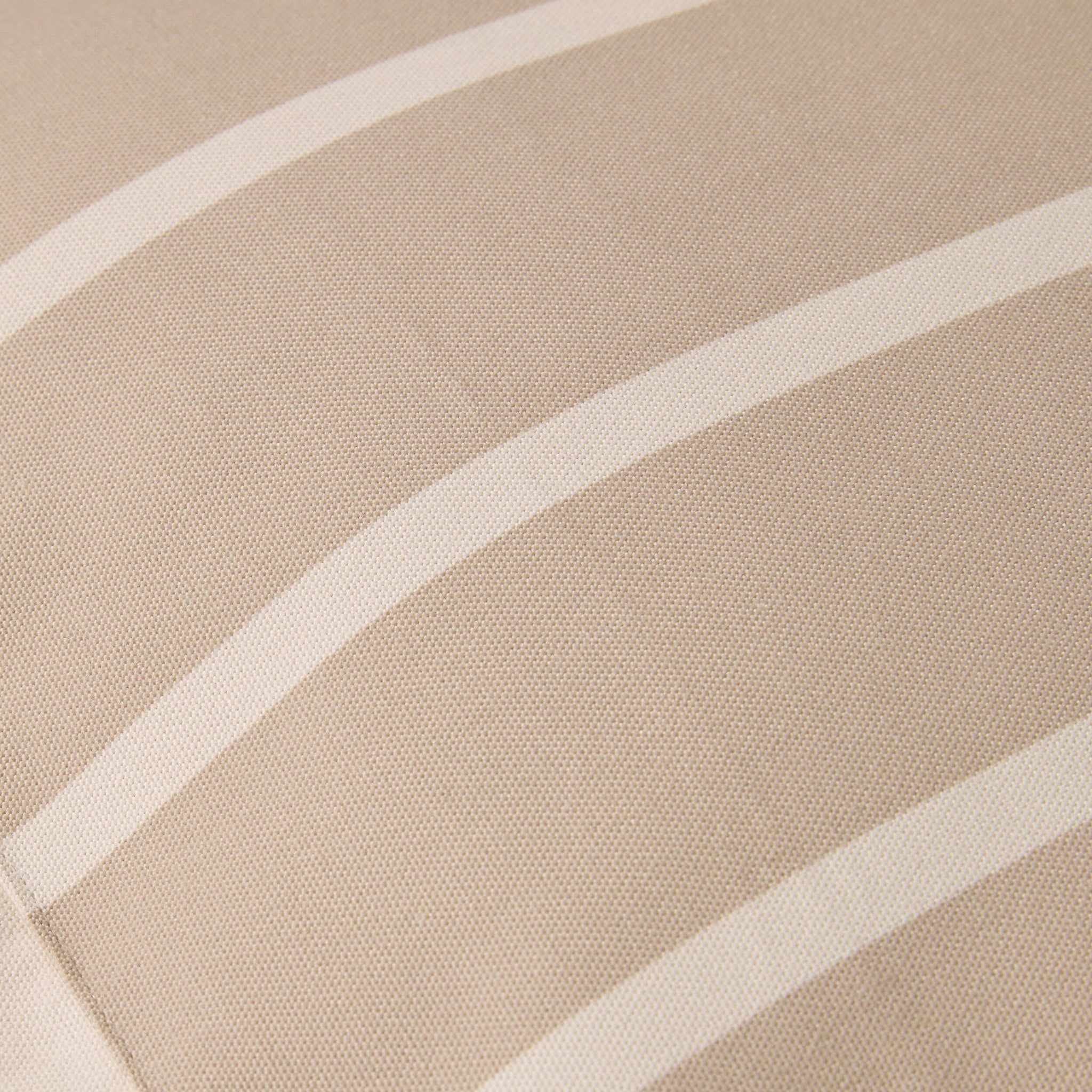 Aruba Scallop Edge Stripe Outdoor Cushion Sand 45x45cm
