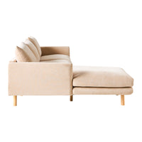 Austin 3 Seater Sofa with Left Hand Chaise Serenity Tortilla