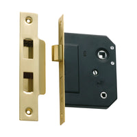 1136 Mortice Lock Privacy Polished Brass CTC57mm Backset 57mm