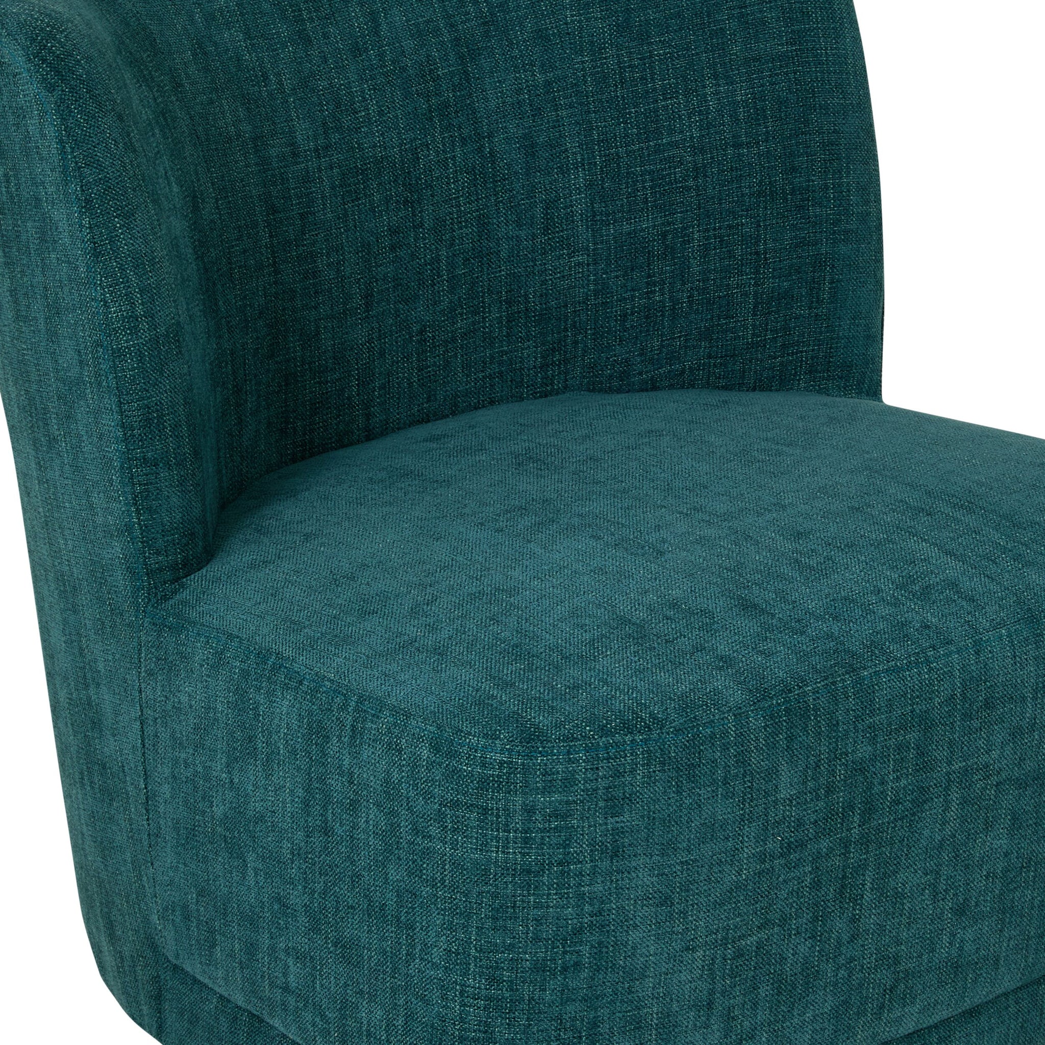 Amala Swivel Occasional Chair Blue Weave