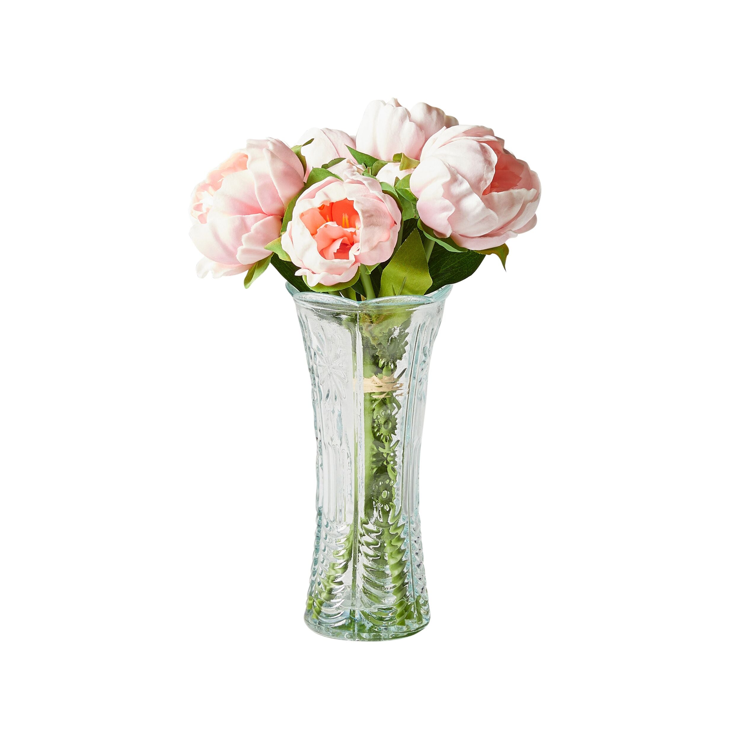 Floriana Peony x5 Vase 25cm