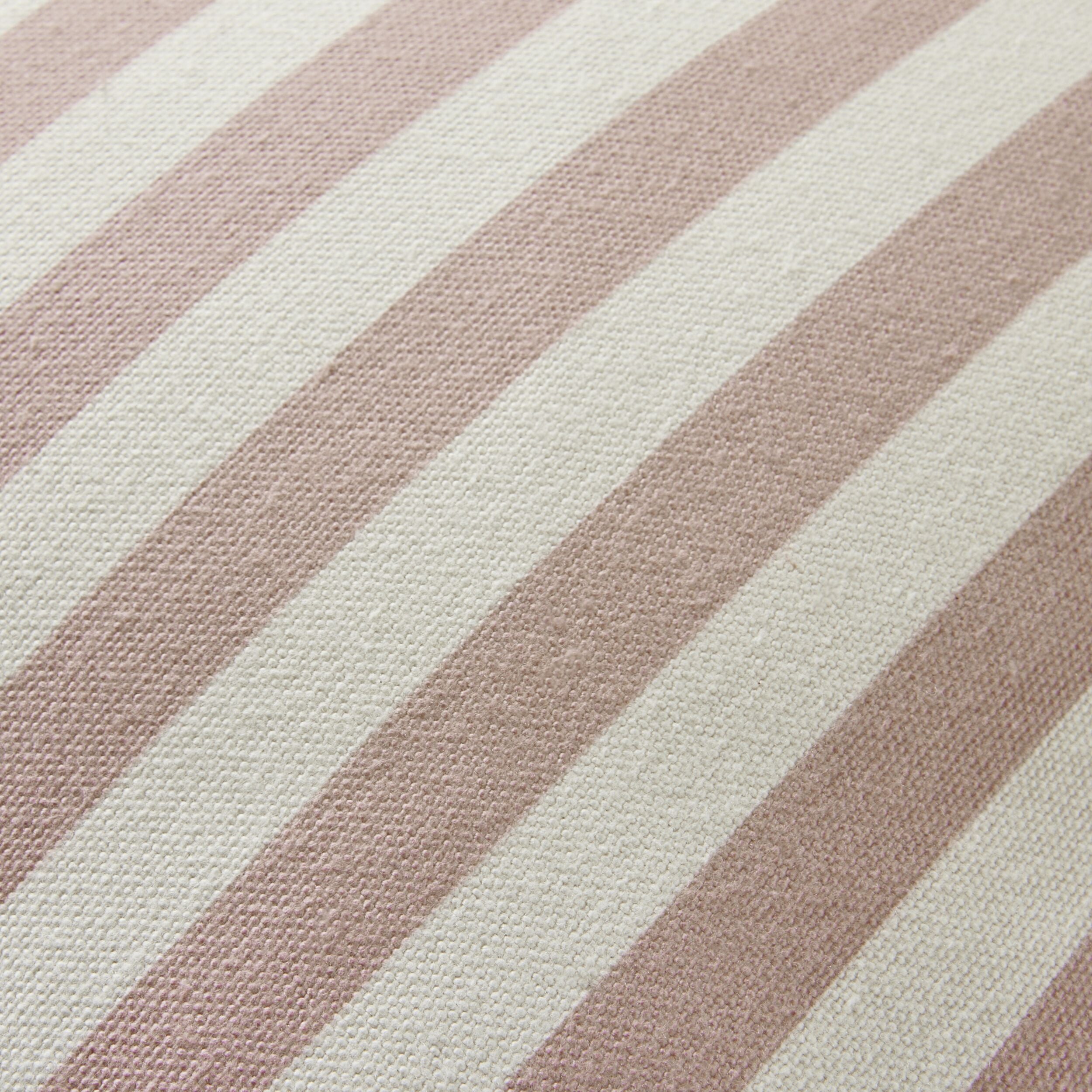 Aruba Scallop Edge Stripe Taupe Cushion 45x45