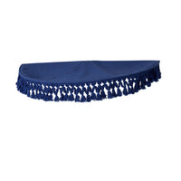 Fiesta Fringed Cotton Pendant Blue 75cm - SHADE ONLY