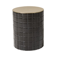 Chicago Tiled Side Table Black