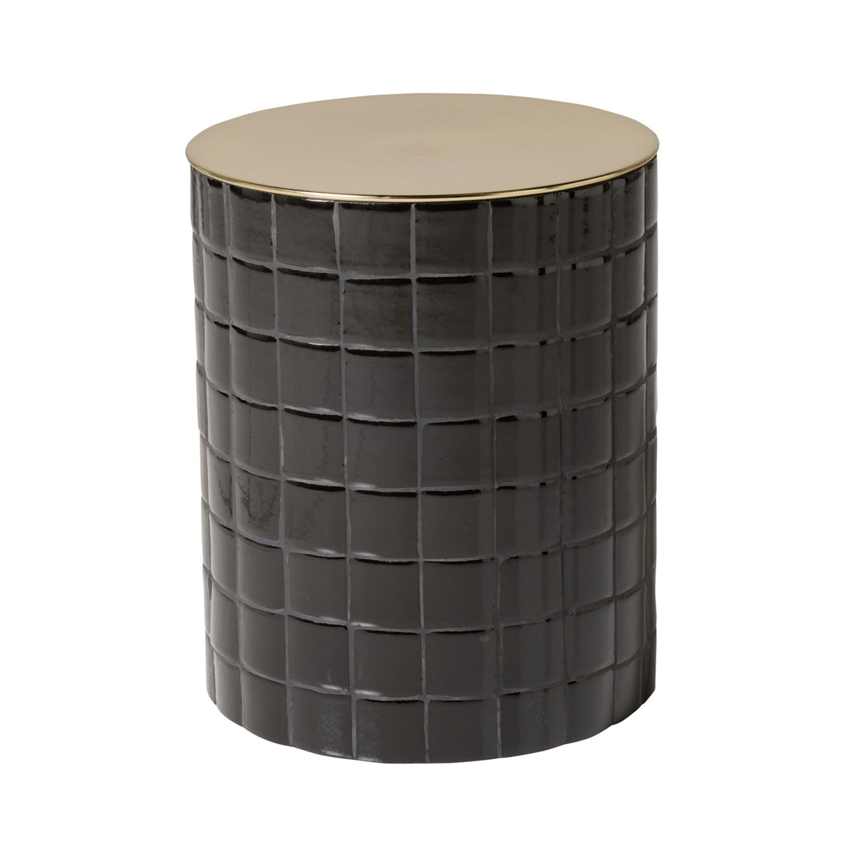 Chicago Tiled Side Table Black