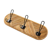 Rattan Diamond Pattern Wall Hook 46x14.5cm