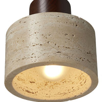 Rayla Travertine Pendant 12x18cm