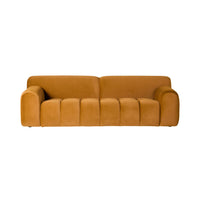 Alexis 3 Seater Velvet Sofa Ochre