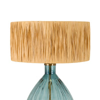 Elisa Glass Table Lamp Blue 80cm