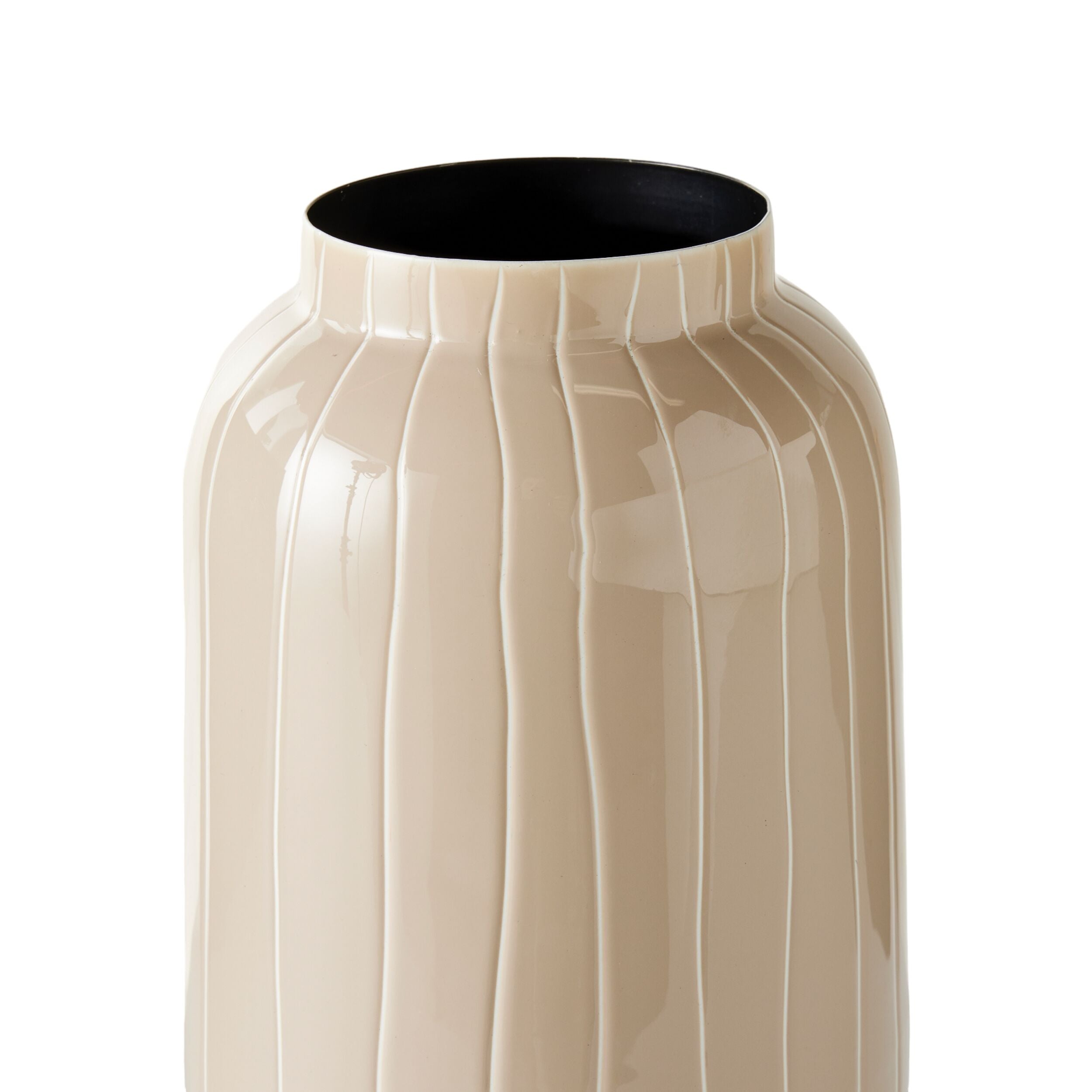 Sarra Vase Taupe 13x13x32cm