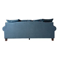 Lisette 3.5 Seater Luxe Velvet Sofa Marine Blue Custom C-006