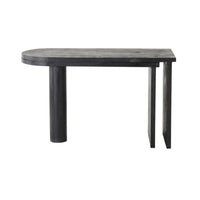 Harrie L Shape Rotating Desk Black