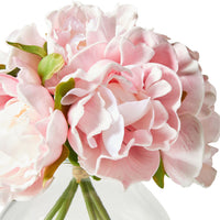 Floriana Peony Pale Pink x6 Vase 21cm